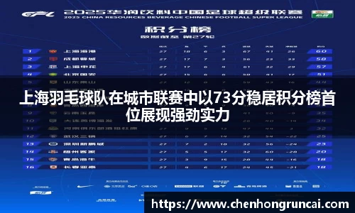 上海羽毛球队在城市联赛中以73分稳居积分榜首位展现强劲实力